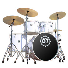 迈斯MES架子鼓成人5鼓3镲4镲儿童初学者入门爵士鼓Q7专业演奏 白色（五鼓四镲）+大礼包