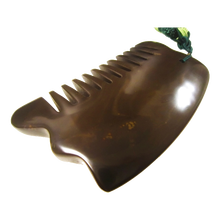 三生匠 5A级天然泗滨玄黄砭石梳子 刮痧板 多功能梳子 全身可用 肩颈后背四肢面部刮痧按摩 舒服