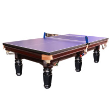 益动未来台球桌标准家庭两用台球乒乓球家用多功能台球桌天津市区免费安装 8尺 顶配二合一台球桌