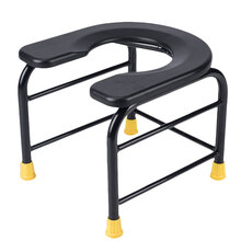 高博士 坐便椅 马桶凳座便器U型老人孕妇病人坐厕椅 防滑移动洗澡椅家用 高38cm+坐便套