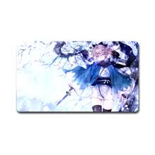二次元周边 鼠标垫超大 动漫桌垫 FGO 贞德fate东方你的名字罪恶王冠saber宝石之国 冲田总司2 35*60锁边