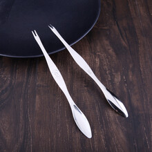 剥螃蟹吃蟹工具 不锈钢蟹多件蟹钳蟹夹蟹针海鲜剪吃大闸蟹螃蟹工具 2只蟹挑