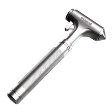 欧德威汽车破窗神器 安全锤应急锤车载逃生消防锤多功能轿车用破窗玻璃锤 小车全金属钨钢锤头铝合金手柄 金属银小号