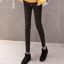 米度丽 孕妇裤春秋孕妇裤子春外穿孕妇牛仔裤秋季2021新款潮妈 春秋款-黑色 M