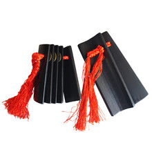 思雅晨（Saysn）快板天津成年人数来宝纯色竹板大小坂乐器 黑色 纯色快板