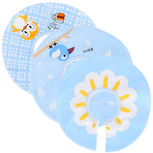 蓓贝婴 宝宝360度旋转棉围嘴口水巾防水圆形围嘴 宝宝棉圆形围嘴围兜 可调节扣 粉鸭子1条装 均码