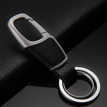 JOBON中邦 钥匙扣 男腰挂礼品汽车钥匙环链 创意礼品生日礼物 亮铬