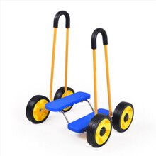 幼儿园感统训练器材四轮脚踏车玩具儿童手脚协调单人平衡踩踏车 蓝色平衡车踩踏车