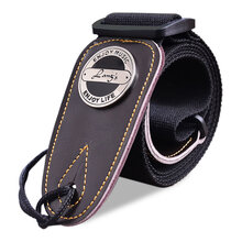 朗斯 (LANG'S)民谣吉他背带子电吉他贝斯木吉它背带 黑色