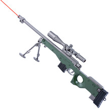 绝地求生合金模型枪 儿童吃鸡同款枪金属玩具枪信号弹信号枪可发射红外线激光枪新年礼花枪男孩礼物 awm红外激光版（大号30厘米）