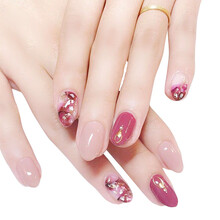 孜甲花假指甲贴穿戴甲片可穿戴可拆卸可以摘戴美甲成品抖音同款网红 图五款大号