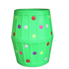 哈乐猫幼儿园多功能大滚筒儿童体育运动器材塑料游戏大滚圈户外体育玩具 绿色一个