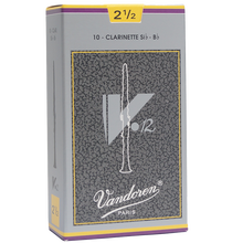 法国弯德林Vandoren 灰盒 V12 单簧管 黑管哨片古典流行 2.5号 整盒(10片装)