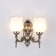 缔光者 壁灯欧式led床头灯过道墙壁灯客厅走廊玄关灯具温馨卧室灯饰简约现代 1310款双头