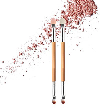 双头化妆刷一支便携款眼影刷画眼影海绵棒眼部化妆工具刷子多功能