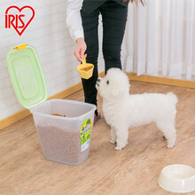 爱丽思狗粮储粮罐宠物猫粮储粮桶猫粮狗粮桶密封防潮收纳保鲜盒子 储粮桶10kg（绿）