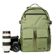 吉尼佛 jenova CP-01相机包赵默笙明星同款双肩背包 数码单反摄影包 电脑包 绿色