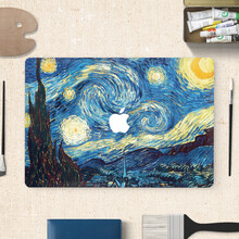 SkinAT 笔记本保护贴膜 苹果MacBook Pro/Air贴纸 星夜 Pro 15 (Retina老款logo亮灯)