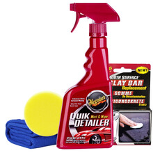 3M 车身护理喷雾上光喷蜡洗车打蜡去污洗车泥润滑剂 车漆护理喷雾+去污泥套装