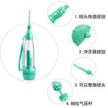 冲牙家用洗牙器新款便携式冲牙器 随身水牙线 冲牙洗牙机小秋家 白色 LV190S