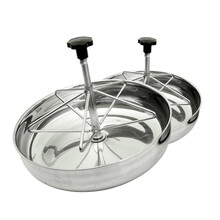 窝窝猪（WOWOZHU） 不锈钢补料槽 仔猪加厚塑料饲料槽 小猪食槽 养猪设备 小号 四个采食位