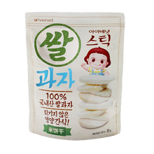 艾唯倪贝贝（ivenet） 韩国进口 儿童大米饼30g 磨牙饼干 米饼 休闲儿童食品 原味