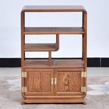 承古堂红木家具非洲鸡翅木（学名：非洲崖豆木）茶水柜实木中式厨房储物柜茶几小博古架茶叶架茶叶柜 长60*宽35*高89cm