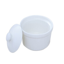 美味世家电炖锅原厂配件隔水炖盅煲汤锅煮粥锅内胆电炖锅适配定时器陶瓷备用内胆熬汤锅紫砂锅内胆 白0.2升炖盅两个装适合全部放进3.5升炖锅