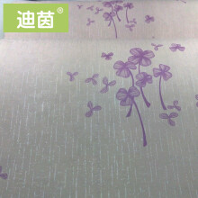 迪茵墙纸壁纸自粘贴纸防水寝室床头贴纸墙壁房间装饰书桌家具翻新贴纸 紫色蝴蝶花