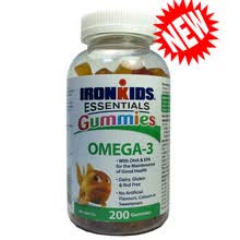 国际	
小铁人（IronKids） 加拿大直邮 Ironkids 小铁人 儿童 DHA 鱼油软糖 200粒