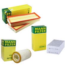 曼牌滤清器 滤芯  适配适用于 奔驰S300 机油滤清器+空气滤清器+空调滤芯 三滤套装