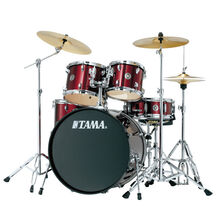 TAMA SWINGSTAR S52KH6架子鼓 摇摆之星爵士鼓 儿童成年人通用原声套鼓 镲片 VTR酒红色