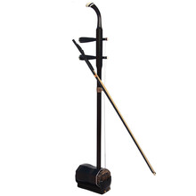 艾牧 黑檀木材质  扁八方带罩 北方 演出高胡 乐器 BG-02 木质 原色 黑色 高胡BG-02