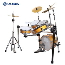 珠江AMASON艾茉森AD-5电子鼓架子鼓 原声鼓电鼓二合一 录音演出 网皮六鼓四镲