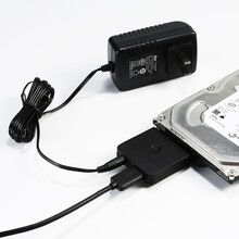 致浦 USB3.0转SATA转换器 2.5/3.5英寸硬盘数据线易驱线 USB 3.0易驱线＋电源适配器