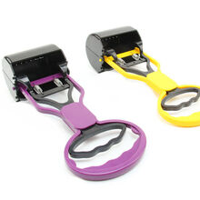 狗狗拾便器 宠物狗狗铲屎夹便器 狗便便粪便夹 用品 拉杆款垃圾袋拾便器 大号拾便器（颜色随机）