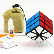 圣手异形魔方不规则三阶二四五阶套装比赛专用 镜面 斜转 金字塔 五魔方顺滑益智玩具 SQ1黑色