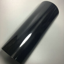 亚承 5D高光碳纤维贴纸 高亮碳纤全车贴膜中控膜 门板贴膜 摩托车 笔记本 内饰膜 车身改色膜 黑色 1.5米X0.5米