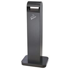 和畅（HC）座地烟灰柱烟灰垃圾桶酒店吸烟区公共室外户外灭烟桶烟灰桶吸烟室欧式烟蒂柱立式烟灰缸烟灰盅 GPX-115皱纹灰烤漆