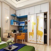 欧睿宇邦衣柜实木质定制衣柜推拉门 整体衣柜定制 衣帽间定制 移门 预付金