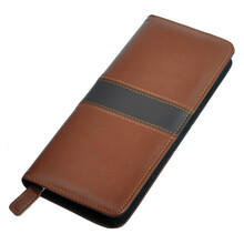 天艺扬州三把刀修脚刀 刀包/专用刀套/皮套/插刀装/多种规格 羊皮纹棕色拉链刀包