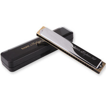 日本TOMBO通宝6624S 复音口琴24孔升级款专业演奏初学入门成人儿童 G#/Ab调