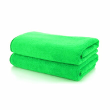 车之吻 洗车毛巾 擦车布 洗车巾细纤维磨绒加厚毛巾(60CM*40CM红绿蓝咖紫 绿色2条装