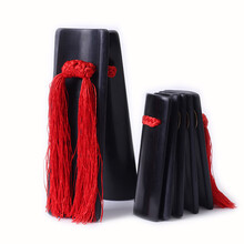 秦青 快板竹板专业快板水煮快板儿童快板成人快板配布袋 黑色儿童快板