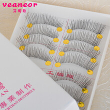 日系手工自然浓密假睫毛透明梗自然裸妆素颜嫁接棉线梗上睫毛纤长卷翘 218款10对透明梗