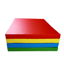 loveforever幼儿园早教子软垫早教PU软体地垫宝宝爬行体操垫软壁墙包 红色 100*100*4cm