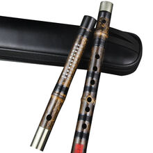 正音堂 横笛 笛子专业竹笛乐器成人精制笛子乐器自学竹笛男女专业演奏级笛子女古风 精制紫竹笛接铜A调