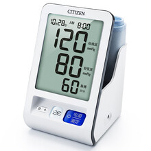西铁城（CITIZEN）家用电子血压计上臂式CH-550 家用全自动血压仪一键智能测血压大屏显示老人会用 非血糖仪