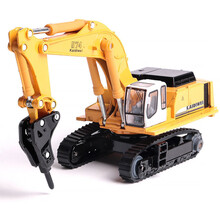 凯迪威破碎车钻打机履带车合金工程车模型1:87儿童玩具钻打破碎机 破碎机