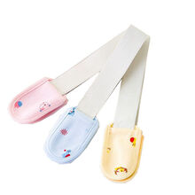 婴儿尿布带可调节宝宝尿布扣纸尿片固定带新生儿纯棉绑带贴松紧带 蓝色